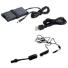 Dell 90-Watt 3 Prong Slim AC Adapter with 6.56 ft Power Cord and 90-Watt Auto Air DC Adapter for Select Dell Latitude / Vostro / Inspiron / XPS / Precision Systems