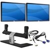 Two Dell Professional P1913S 19-inch Monitor Panels with MDS14 Dual Monitor Stand