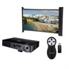 Dell Mobile Projector - M900HD with 27-inch Pico Video Spectra 1.5 Projection Screen and Wireless Presenter with Laser Pointer