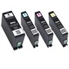 Single Use Cyan / Magenta / Yellow and Black Ink Cartridge Bundle (Series 31) for Dell V525w/ V725w All-in-One Wireless Inkjet Printer