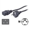 POWER CORD,IEC 320 C19 TO SCHUKO