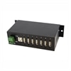 StarTech.com Mountable Rugged Industrial 7 Port USB Hub - Hub - 7 x Hi-Speed USB - montaje en riel DIN - alimentación cc