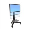 Ergotron Neo-Flex Mobile MediaCenter VHD - Carrito para pantalla LCD - gris - tamaño de pantalla: 94cm (37'') - 140cm (55'')