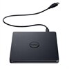 Lecteur externe USB DVD+/-RW Dell ultramince à chargement par fente.