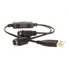 StarTech.com USB to PS/2 Adapter for Keyboard and Mouse - adaptateur clavier/souris - USB
