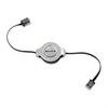 Belkin Retractable cordon de raccordement - 1.1 m - argenté(e)