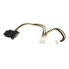 StarTech.com LP4 to SATA Power Cable Adapter with Floppy Power - adaptateur secteur