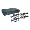 TRENDnet TK 423K - Commutateur écran-clavier-souris/audio - PS/2 - 4 x KVM / audio - 1 utilisateur local - Ordinateur de bureau