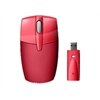 Belkin Wireless Travel Mouse - Souris - optique - sans fil - RF - récepteur sans fil USB - Rouge jetset