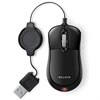 Belkin Retractable Mouse - Souris - optique - filaire - USB - noir