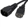 StarTech.com Standard Computer Power Cord Extension - rallonge de câble d'alimentation - 30 cm