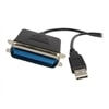 StarTech.com USB to Parallel Printer Adapter - Adaptateur parallèle - USB - parallèle - noir
