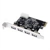 4-port StarTech.com 4 Independent Port PCI Express USB 2.0 Adapter Card - Adaptateur USB - PCIe - USB, Hi-Speed USB - 4 ports