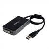 StarTech.com USB to DVI External Video Card Multi Monitor Adapter 1920x1200 adaptateur vidéo externe - 32 Mo - noir