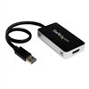 StarTech.com USB 3.0 to HDMI DVI External Video Card Multi Monitor Adapter adaptateur vidéo externe - 16 Mo - noir