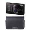 Canon PowerShot ELPH 320 HS 16,1 MP connexion Wi-Fi Enabled CMOS Caméra avec Zoom 24mm 5x grand-angle, vidéo HD 1080p et tactile 3,2 pouces écran LCD - Noir