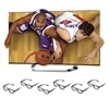 LG 55 pouces LED TV - 55LM9600 Nano 1080p 480Hz intelligent HDTV avec six paires de lunettes 3D