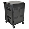 Ergotron PowerShuttle Laptop Management Cart - Chariot pour 20 ordinateurs portables / commutateur 1U - acier, plastique ABS - noir