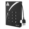 Aegis Padlock A25-3PL128-500 - Disque dur - 500 Go - externe (portable) - 2.5 pouces - USB 3.0