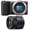 Sony NEX-5R Noir 16,1 MP Compact Camera Lens Bundle interchangeable avec une connexion Wi-Fi, écran LCD inclinable et Carl Zeiss 24mm f/1.8 Objectif