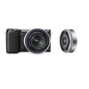 Sony NEX-5R 16.1 Mpx Appareil photo numérique compact à objectif interchangeable - Noir Bundle avec 16mm f/2.8 Wide-Angle Lens