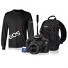 Canon EOS Rebel T3 Black Digital SLR Camera Anniversary Bundle with 18-55mm IS Lens, Canon Sling Case, 4GB SD Card, Tshirt and Monopod