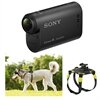 Sony HDR-AS15 Full HD Wi-Fi caméra vidéo d'action Bundle avec harnais pour chien Mont