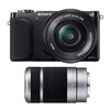 Sony NEX3N 16.1 MP Compact à objectif interchangeable Caméra Bundle avec téléobjectif 16-50mm et 55-210mm