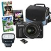 Canon EOS M 18 MP Camera lentille interchangeable Bundle avec objectif 18-55mm, Speedlite 90EX flash, Canon Case, 16GB Class 10 Carte SD et Créativité photo Suite