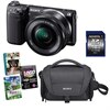 Sony NEX-5TL 16.1MP appareil photo compact noir à objectif interchangeable Bundle avec objectif 16-50mm Zoom, Sony étui, une carte de 16 Go Class 10 SD et Créativité photo Suite