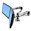 Ergotron LX Dual Side-by-Side Arm - Kit de montage pour Écran LCD - Taille d'écran : jusqu'à 24 pouces - Interface de montage : 100 x 100 mm, 75 x 75 mm - support pour ordinateur de bureau