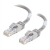 C2G Cat6 550MHz Snagless Patch Cable - Cordon de raccordement - RJ-45 (M) - RJ-45 (M) - 2 m - CAT 6 - Moulé, Toronné, Sans crochet - gris