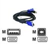 D-Link DKVM-CU - Câble vidéo / USB - USB à 4 broches, type A, HD-15 (M) - HD-15, USB à 4 broches, type B (M) - 1.8 m