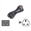 Power Cord/240V 16A C19>UK Plug