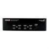 StarTech.com 4 Port Dual DVI USB KVM Switch w/ Audio & USB Hub - Commutateur écran-clavier-souris/audio/USB - USB - 4 x KVM / audio / USB - 1 utilisateur local - Ordinateur de bureau
