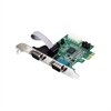 StarTech.com 2 Port Native PCI Express RS232 Serial Adapter Card with 16950 UART - Adaptateur série - PCIe faible encombrement - RS-232 - 2 ports