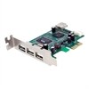 StarTech.com 4 Port PCI Express Low Profile High Speed USB Card - Adaptateur USB - PCIe faible encombrement - USB, Hi-Speed USB - 4 ports