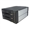StarTech.com 3 Drive 2.5/3.5 Removable Mobile Rack SAS/SATA Backplane - Rack de stockage mobile avec ventilateur - 3.5" - noir