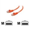 C2G Enhanced Cat5E 350MHz Snagless Patch Cable - Cordon de raccordement - RJ-45 (M) - RJ-45 (M) - 2 m - CAT 5e - Moulé, Toronné, Sans crochet, blindé - orange