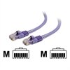 C2G Enhanced Cat5E 350MHz Snagless Patch Cable - Cordon de raccordement - RJ-45 (M) - RJ-45 (M) - 1.5 m - CAT 5e - Moulé, Toronné, Sans crochet, blindé - violet