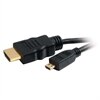 C2G Value Series High Speed with Ethernet HDMI Micro Cable - Câble vidéo/audio/réseau - HDMI - HDMI 19 broches (M) - HDMI micro à 19 broches (M) - 1 m - noir