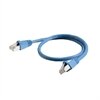 C2G - Cordon de raccordement ( DTE ) - RJ-45 (M) - RJ-45 (M) - 5 m - Paire torsadée blindée (SSTP) - CAT 6a - Sans crochet - bleu