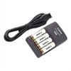Canon CBK 4-300 - Caricabatterie - 4xAA - batterie incluse: 4 x AA NiMH 2500 mAh - per PowerShot A1000, A1100, A2100, A480, A490, A495, E1, SX1, SX10, SX110, SX120, SX130, SX20