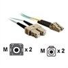 C2G 10Gb OM3 LC/SC Duplex 50/125 Multimode Fibre Patch Cable - Cavo patch - LC multi-mode (M) - SC multi-mode (M) - 1 m - fibra ottica - 50 / 125 micron - OM3 - aqua