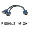 C2G Ultima SXGA Monitor Y-cable - Cavo VGA - HD-15 (M) - HD-15 (F) - stampato - carbone
