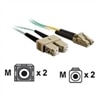 C2G 10Gb OM3 LC/SC Duplex 50/125 Multimode Fibre Patch Cable - Cavo patch - LC multi-mode (M) - SC multi-mode (M) - 2 m - fibra ottica - 50 / 125 micron - OM3 - aqua