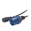 APC - Cavo di alimentazione - IEC 320 (EN 60320) C19 (F) - IEC 309 (M) - 2.4 m - nero
