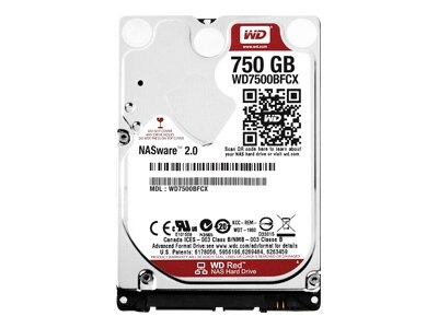 WD Red NAS Hard Drive WD7500BFCX - Hard drive - 750 GB - 