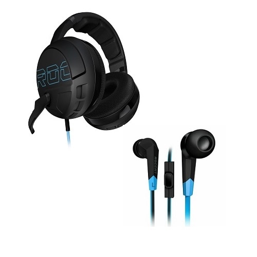 Roccat Kave XTD Gaming Headset and Syva In-Ear Headphones - 