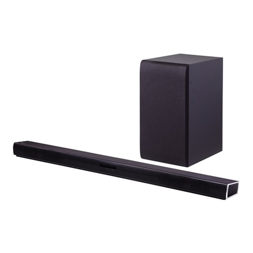 LG SH4 - Sound bar system - for home theater - 2.1-channel - wireless - 300-watt (total) - black - SH4B